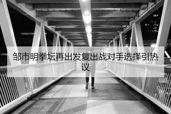 邹市明拳坛再出发复出战对手选择引热议